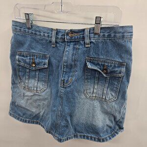 Black Sheep Blue Mini Denim Skort Size 32